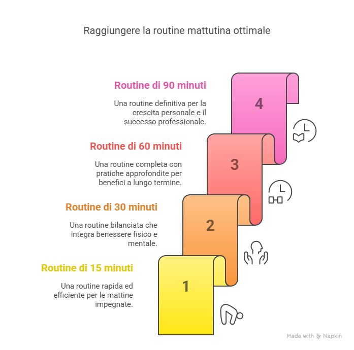 Raggiungere la routine mattutina ottimale