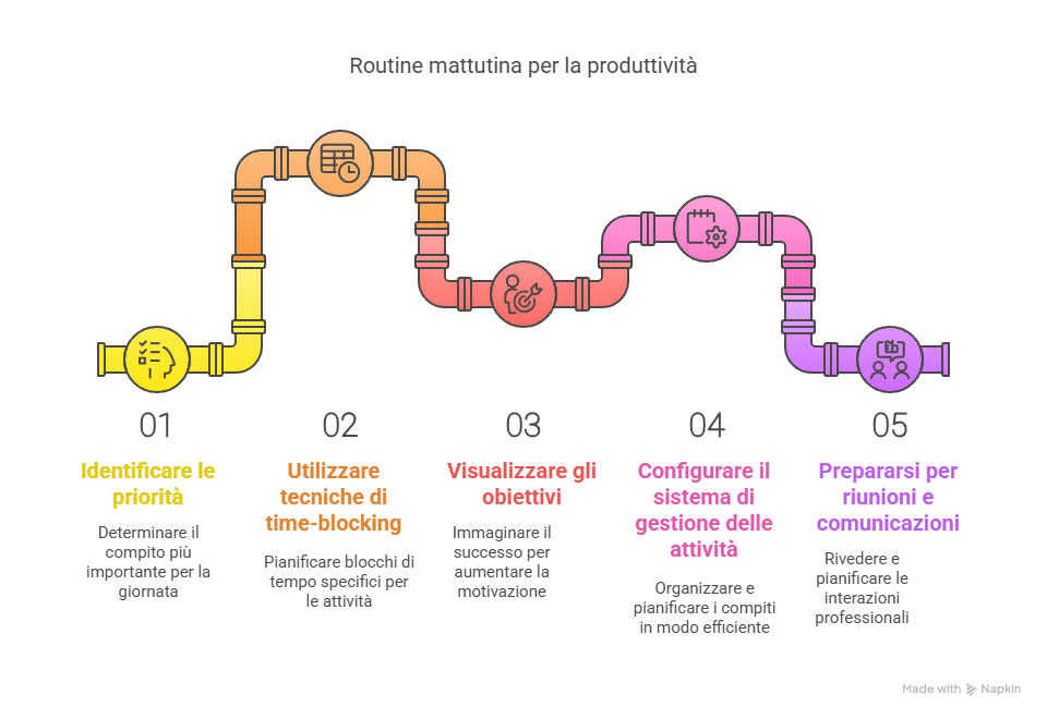 Routine mattutina per la produttività